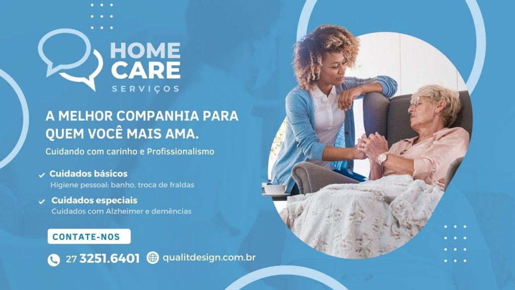 Cartão de Visita Cuidador de Idosos - Divulgue-se com-Arte