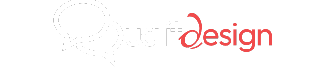 Logo Qualit Design Cabeçalho para fundo Preto