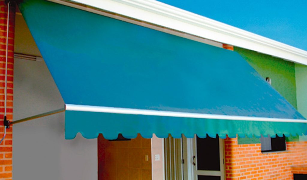 Toldo de Lona retrátil verde
